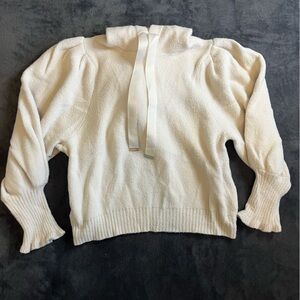 White Hooded Sweater